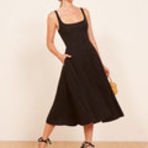 Reformation Rou Black Dress